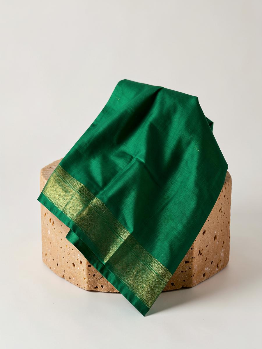 Emerald Muslin Saree